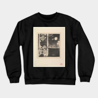 Mlle Bécat at the Café des Ambassadeurs, Paris Crewneck Sweatshirt